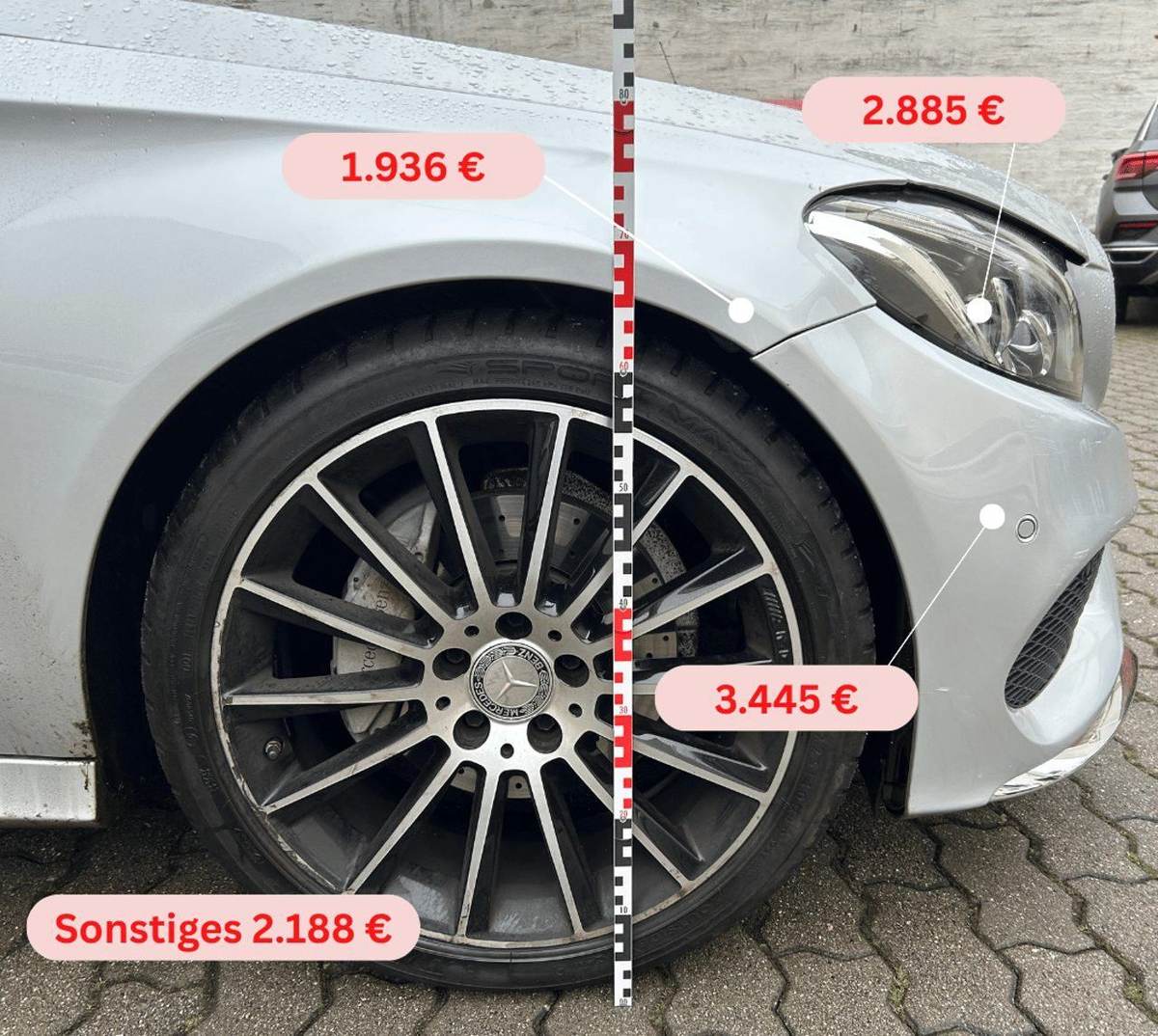 Beispiel-Reparaturkosten aus einem Leipziger Schadensgutachten